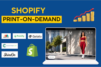 setup shopify print on demand store with printful , printify