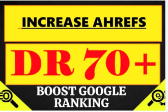 increase DR domain rating 70 plus on aherfs