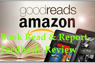 give you amazon kindle books or ebooks read and review