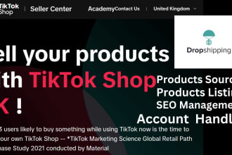 set up and manage your tiktok shop UK, USA virtual assistant