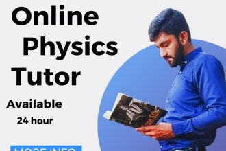 provide physics tutoring for school student