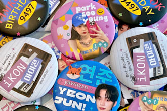 create kpop merchandise for your projects