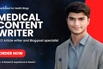 be your medical writer, medical content writer, or medical ebook writer