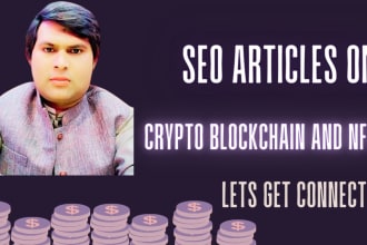 write SEO optimized articles on cryptocurrency blockchain and nft