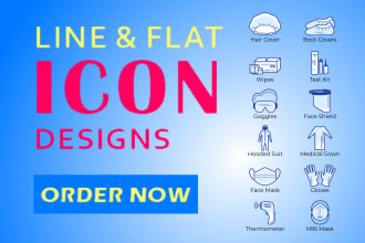 create a custom, attractive line and flat app icon designs