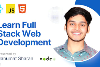 help you master react, HTML, CSS, js, node js, next js, frontend and backend