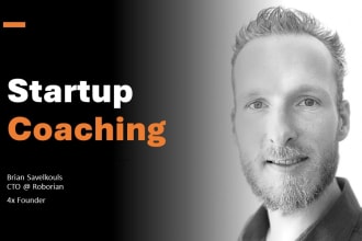 be your startup business coach, mentor and advisor