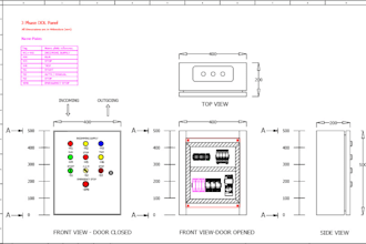 redesign electrical cad project layouts including blocks
