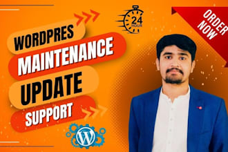 does wordpress support, manager, maintenance, and update
