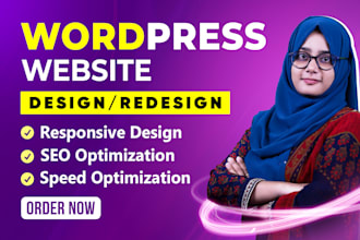 design, redesign, revamp or fix wordpress website with elementor pro