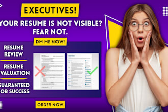 provide a comprehensive resume review and expert feedback