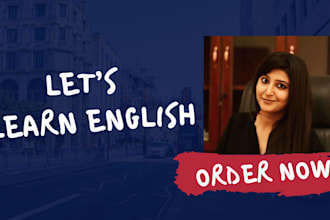teach you english via zoom or google meet