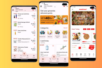 do multivendor food delivery app, ecommerce app, grocery app using flutter