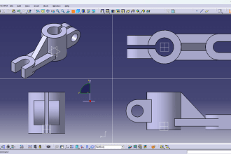 design 3d model and create 2d drawings using catia v5