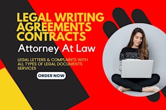 do legal writing contracts agreements drafting complaints real estate documents