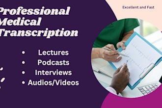 do professional and accurate medical transcription in 24 hours or less