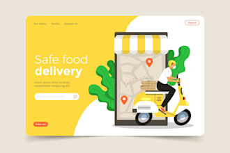 create restaurant booking, and food delivery website