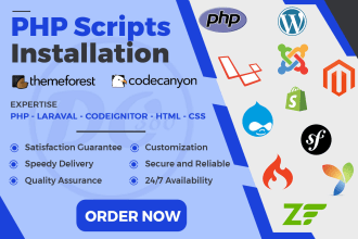 install PHP script on your hosting and server