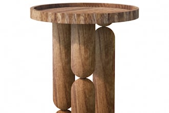 create furniture renders, posters, mockups for websites, marketing