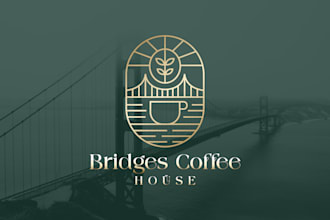 create a professional modern minimalist line art logo