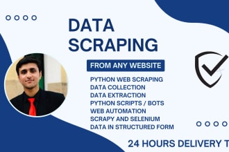 do python web scraping and data extraction from any website