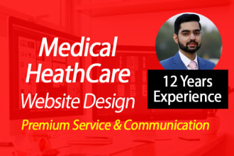 build a professional medical healthcare, doctor or hospital website