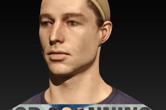clean 3d scanning mesh and add details and lost areas