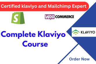 teach you to complete email marketing with klaviyo and mail chimp
