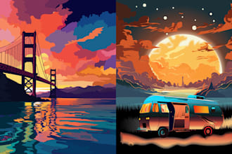 draw a flat vector illustration