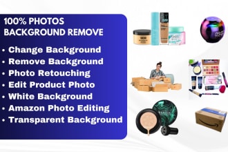 do background removal, white and transparent images for you