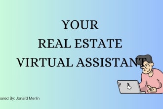 be your real estate virtual assistant