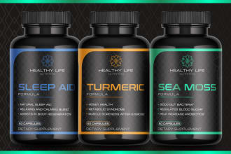 do supplement bottle label design