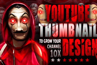 create clickbait thumbnail designs