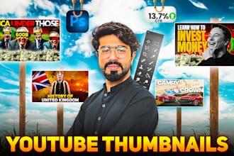 design amazing youtube video thumbnail