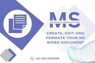edit format ms word document
