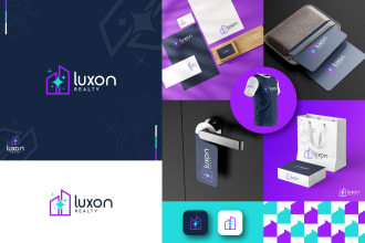 create logo design with brand style guides, corporate identity kit or brand book