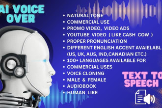convert text to speech, ai voice over, male and female voice for any platform