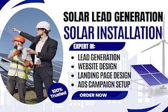 generate solar lead solar appointment lead solar installation lead solar website