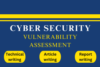do cybersecurity technical writing, report and article