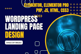 build redesign wordpress website landing page