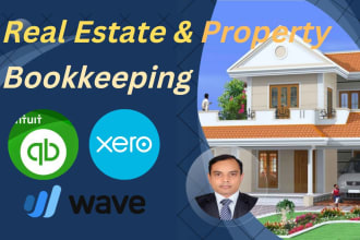 bookkeeping for real estate and property using quickbooks, xero and wave