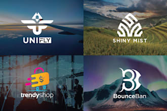design modern infinity minimalist luxury studio logo