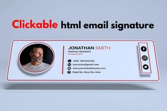 code html email signature for outlook, gmail and apple