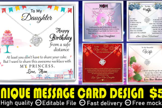 do profitable gearbubble, shineon message card design and dog tag design for you