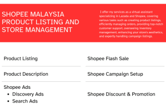 be your fulltime shopee virtual assistant