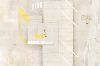 make collages and visual storytelling for architecture