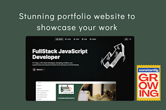 create a stunning portfolio website to showcase your work