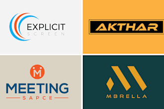 design minimalist wordmark logo for your business