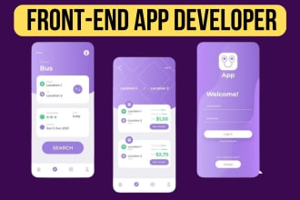 be your flutter app front end developer using mobile app ui ux design