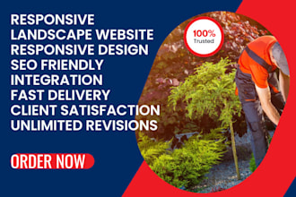 design responsive landscape website that will boost sales with great contents
